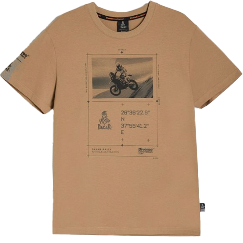Marškinėliai Dakar DES DSRT 0625 beige