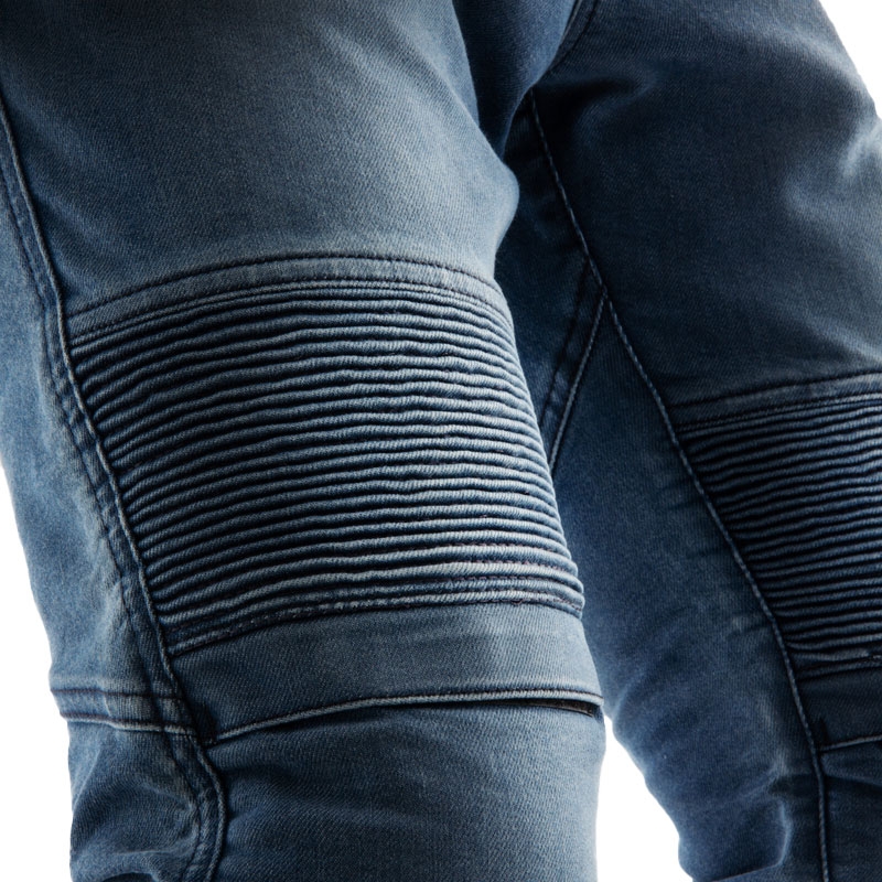 "Rebelhorn Revolt Monolayer Extended Jeans" džinsai motociklui, skalbti mėlyni