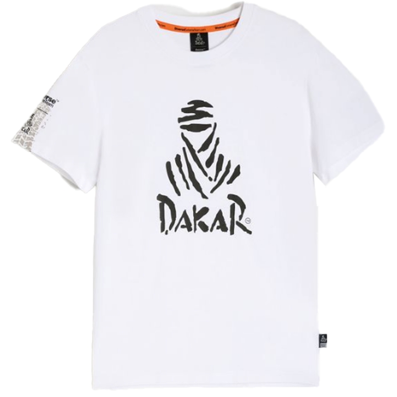 Marškinėliai Dakar DES LOGO25 balti