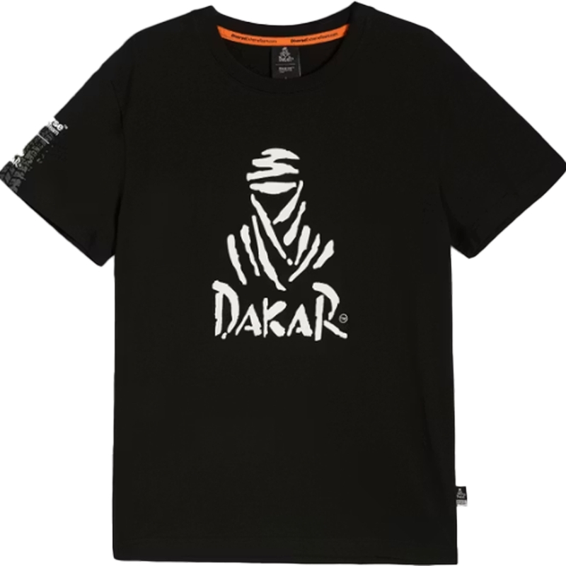 Marškinėliai Dakar DES LOGO25 juodi