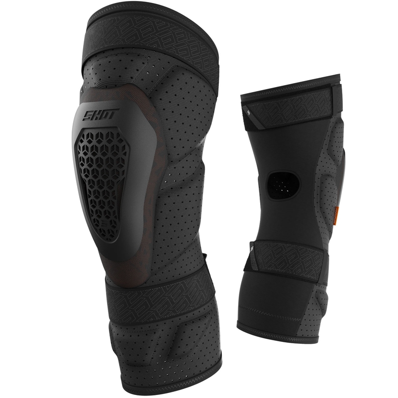 "Shot Race D3O®" juodos spalvos kelių apsauga