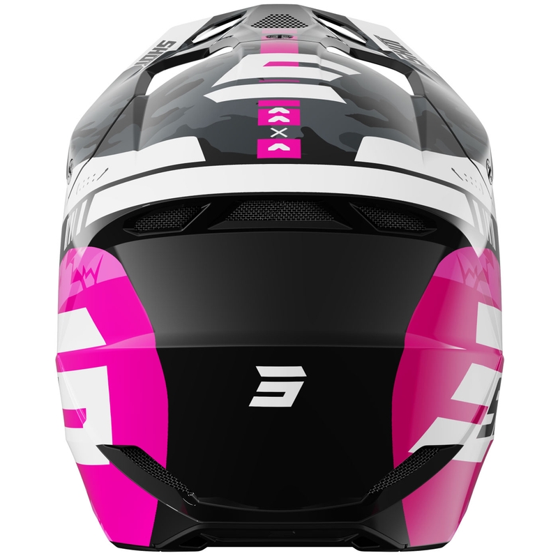 Vaikų motokroso šalmas Shot Furious Flash Glossy Pink