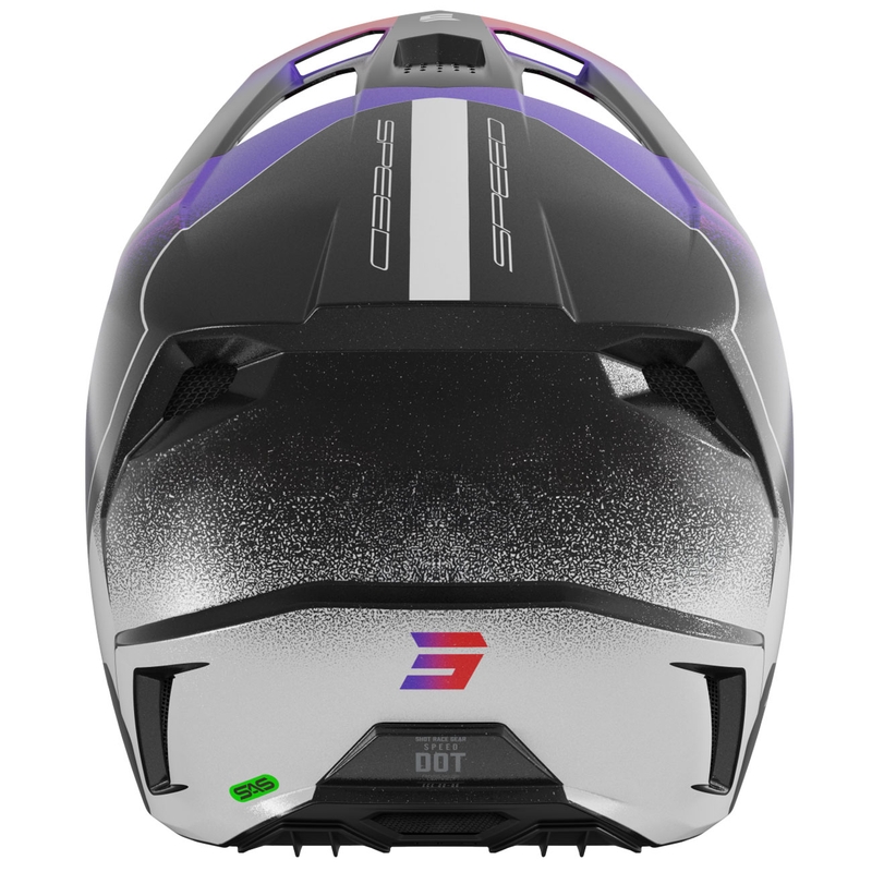 Vaikiškas motokroso šalmas Shot Speed Olymp pearl purple