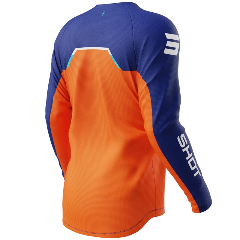 Vaikiški motokroso marškinėliai Shot Draw Daytona orange