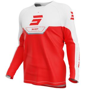 Vaikiški motokroso marškinėliai Shot Draw Daytona red