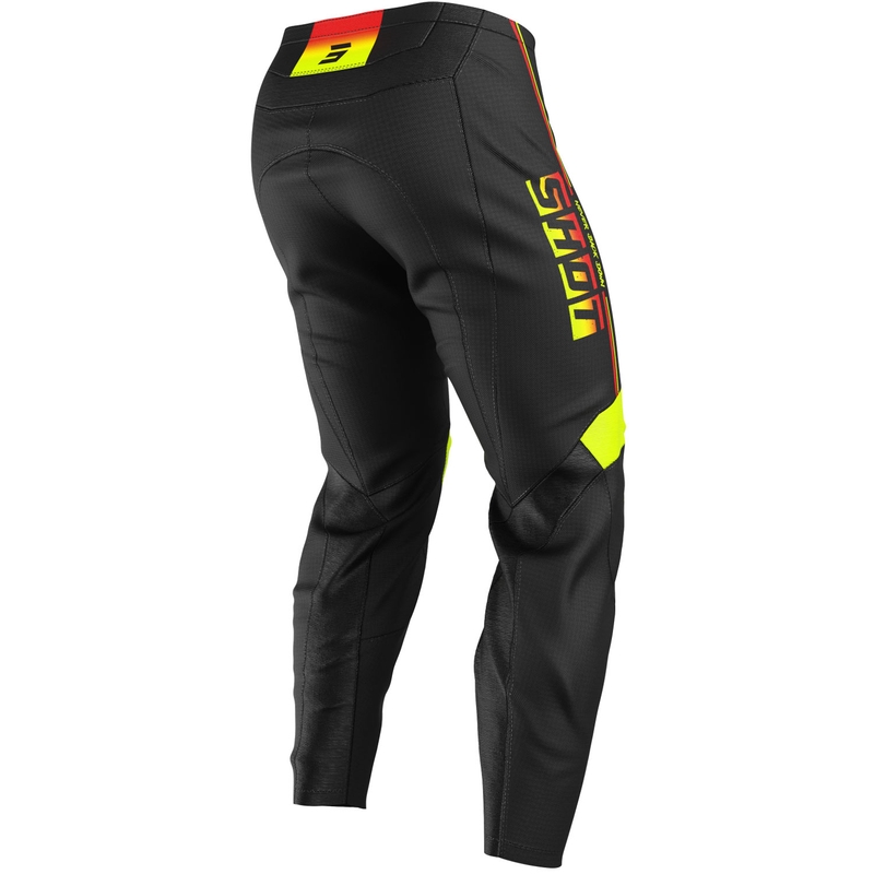 Vaikų motokroso kelnės Shot Draw Block Fluo Yellow