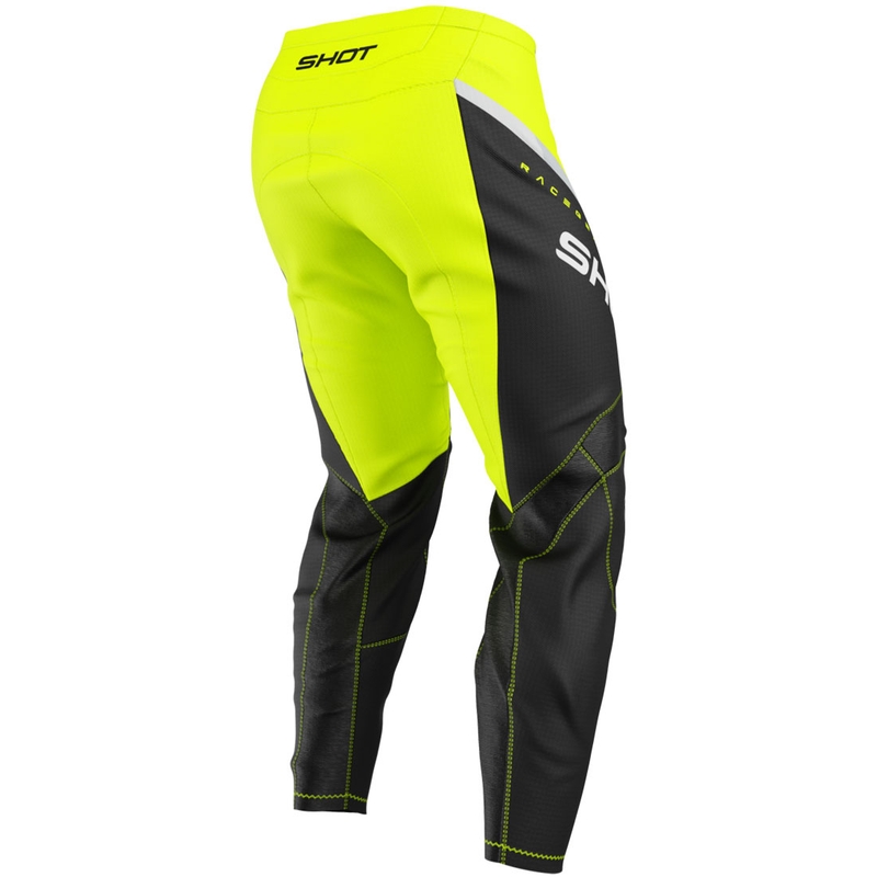 Vaikų motokroso kelnės Shot Draw Daytona fluo yellow