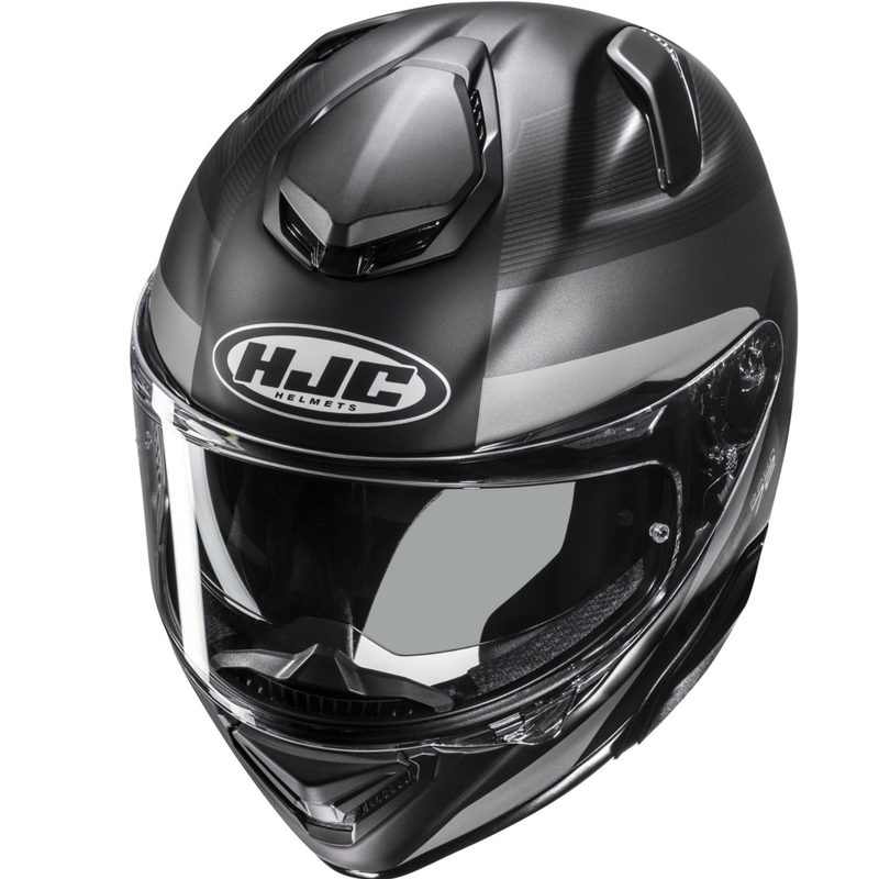 Integruotas motociklininko šalmas HJC RPHA 72 Phyta MC5SF juodai pilkas