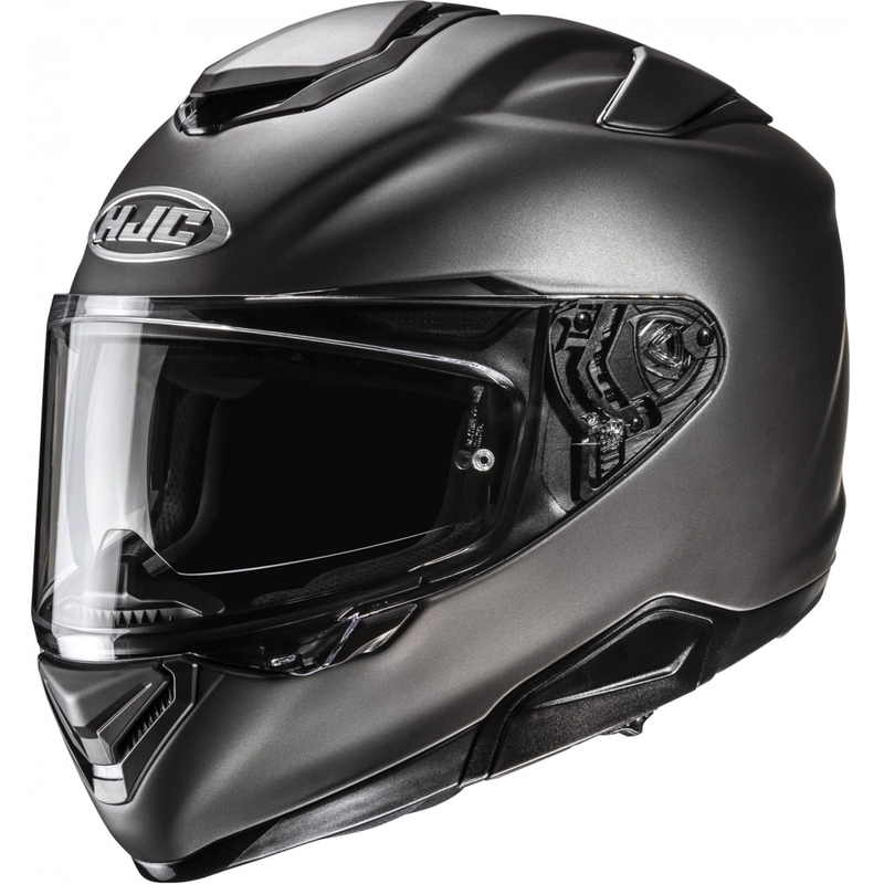 Integruotas motociklininko šalmas HJC RPHA 72 Solid pusiau matinis titano atspalvis