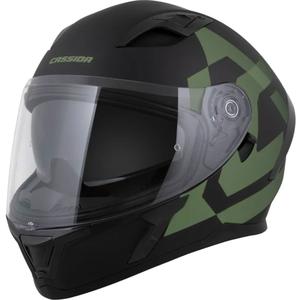 "Cassida Orbit Grind" integralus motociklininko šalmas matinis juodai tamsiai žalias