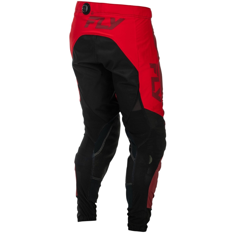 Motokroso kelnės FLY Racing-USA Lite juoda-raudona