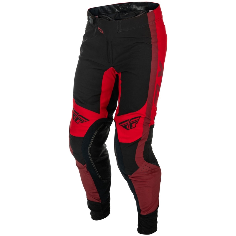 Motokroso kelnės FLY Racing-USA Lite juoda-raudona