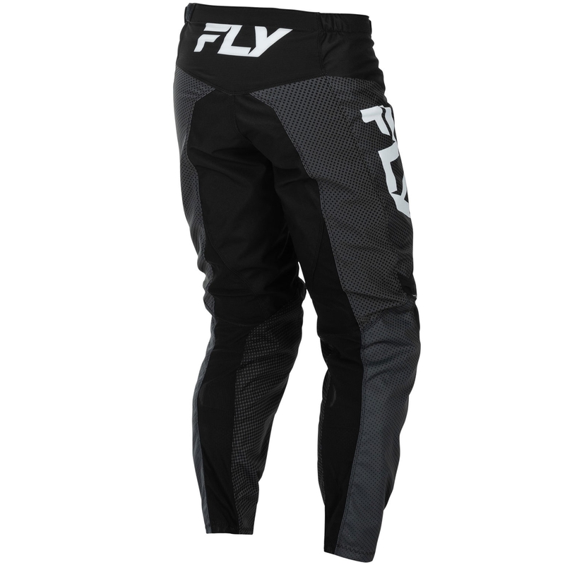 Motokroso kelnės FLY Racing - JAV F-16 juoda ir balta