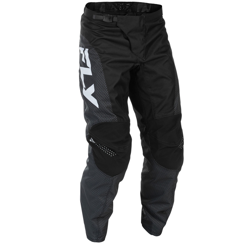 Motokroso kelnės FLY Racing - JAV F-16 juoda ir balta