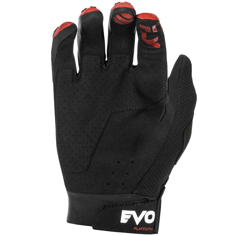 Motokroso pirštinės FLY Racing Evolution DST raudonos-juodos-pilkos