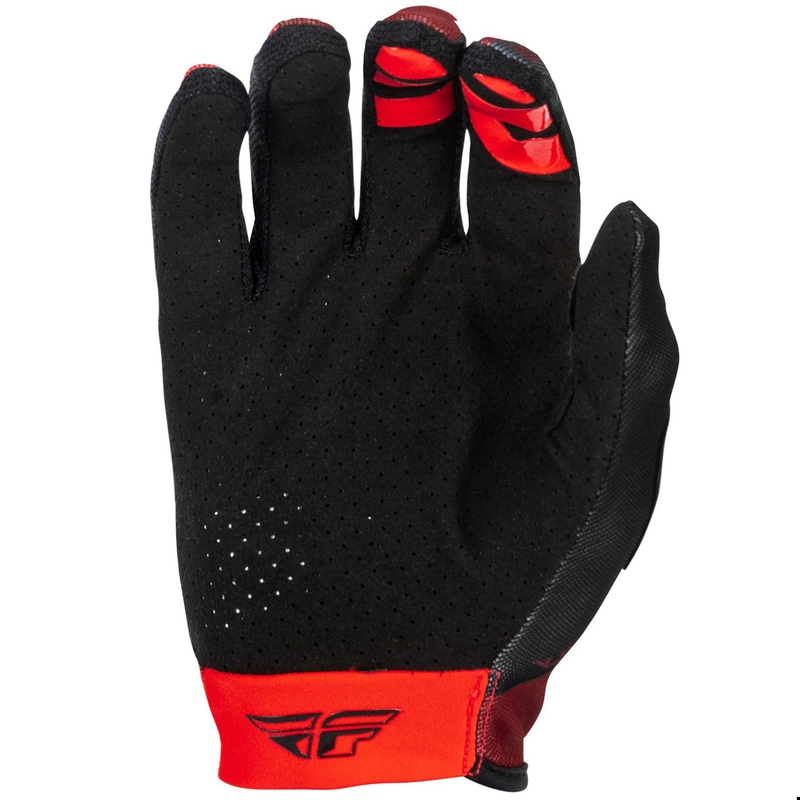 Motokroso pirštinės FLY Racing - USA Lite juoda-raudona