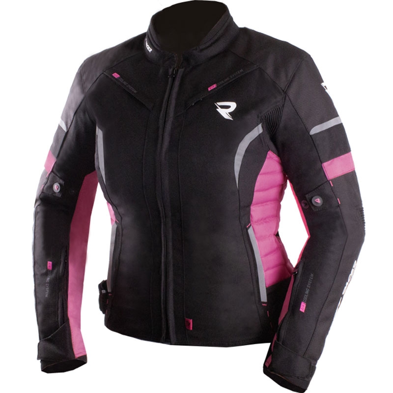 Moteriška motociklininko striukė Street Racer Betty II black and pink