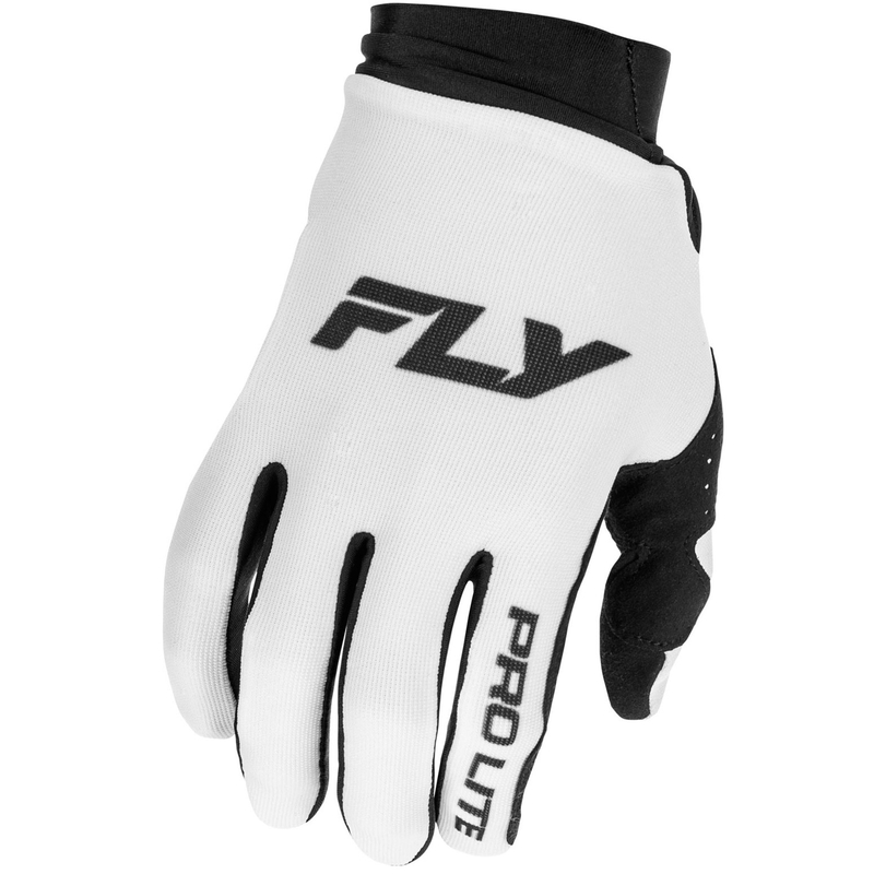 Motokroso pirštinės FLY Racing - USA Pro Lite baltos ir juodos spalvos
