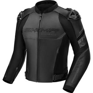 "Shima Bandit 2.0" juoda odinė motociklininko striukė