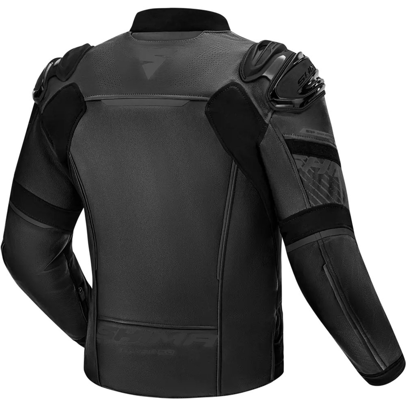"Shima Bandit 2.0" juoda odinė motociklininko striukė