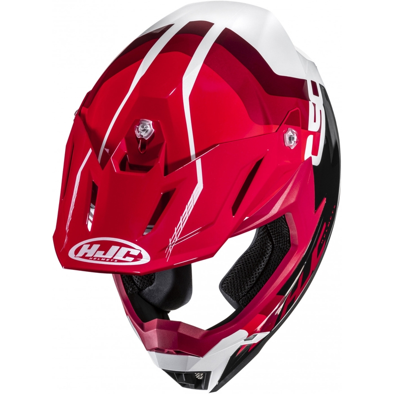 Motokroso šalmas HJC C50 Primal MC1 juodas-raudonas-baltas