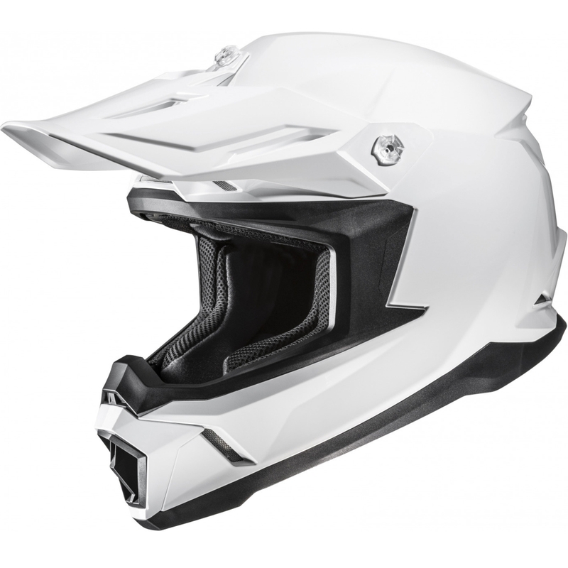 Motokroso šalmas HJC C50 Solid pearl white