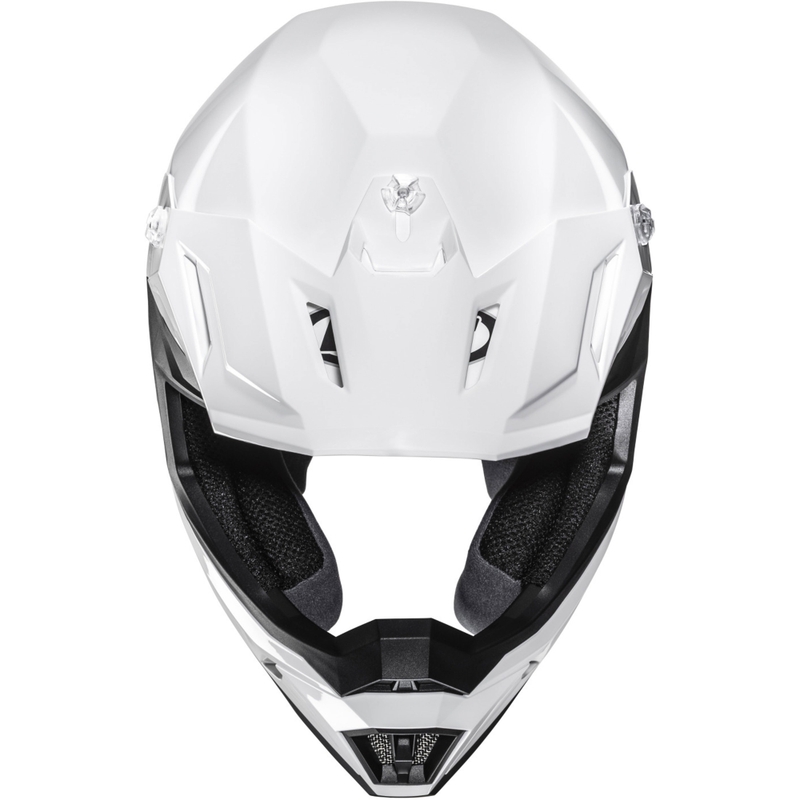 Motokroso šalmas HJC C50 Solid pearl white