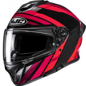 Integruotas motociklininko šalmas HJC C71 Faber MC1 juodas-raudonas