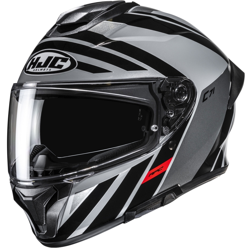 Integruotas motociklininko šalmas HJC C71 Faber MC5 juodai pilkas