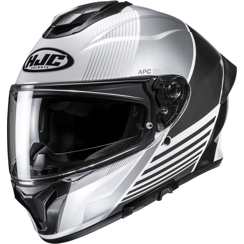Integruotas motociklininko šalmas HJC C71 Morix MC5 juodas-sidabrinis