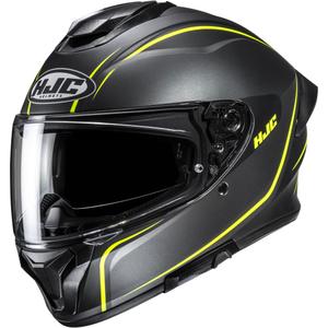 Integruotas motociklininko šalmas HJC C71 Quez MC3HSF juoda-fluo geltona