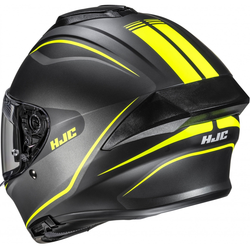 Integruotas motociklininko šalmas HJC C71 Quez MC3HSF juoda-fluo geltona