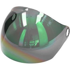 Plexi šalmams "Nexx X.G30 Bubble green mirrored