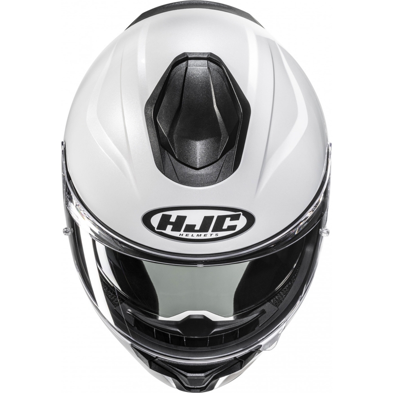HJC C71 Solid pearl white integralus motociklininko šalmas
