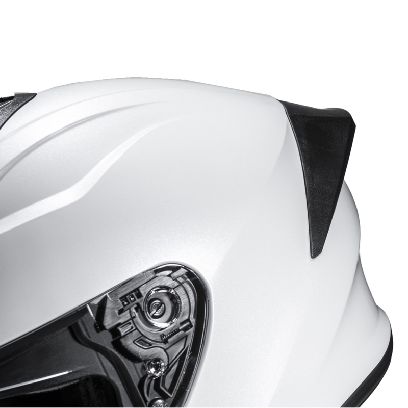 HJC C71 Solid pearl white integralus motociklininko šalmas
