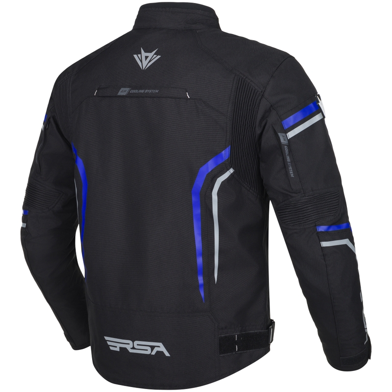 Motociklininko striukė RSA Compact 2 black-grey-blue
