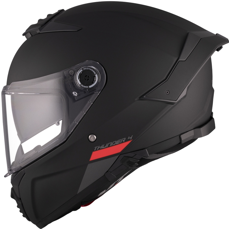Uždaras motociklo šalmas MT FF118SV Thunder 4 SV juodas matinis