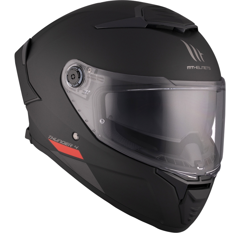 Uždaras motociklo šalmas MT FF118SV Thunder 4 SV juodas matinis