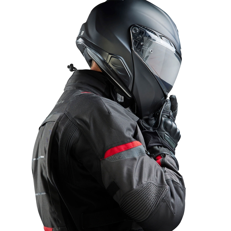 Rebelhorn Cubby V juoda-antracito-raudona motociklininko striukė