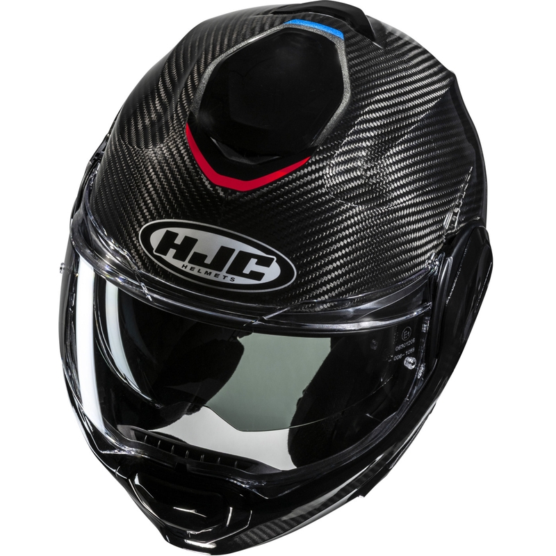 HJC F100 Carbon Tent Motociklininko šalmas MC21 juoda-mėlyna-raudona