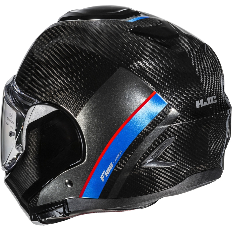 HJC F100 Carbon Tent Motociklininko šalmas MC21 juoda-mėlyna-raudona