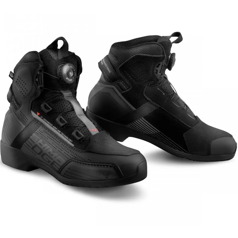 Moteriški "Shima Edge Vent" juodi motociklininko batai