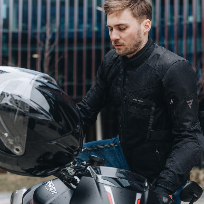 Motociklininko striukė Rebelhorn Scandal II black
