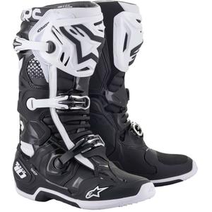 Alpinestars Tech 10 juodai balti motociklininko batai