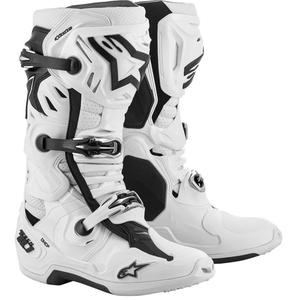 "Alpinestars Tech 10 Supervented" motociklininko batai Perforuoti balti
