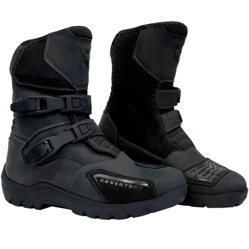 Street Racer Adventure Low WP Black Motocikliniai batai