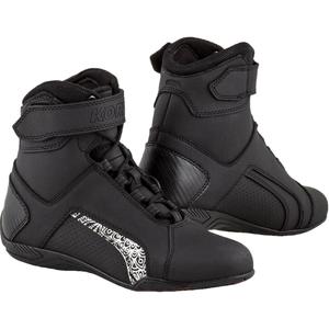 Moteriški "Kore Velcro 2.0" juodai balti motociklininkų batai
