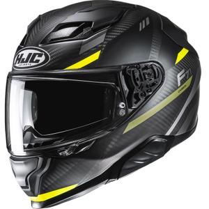 Integruotas motociklininko šalmas HJC F71 CARBON Esira MC3HSF juoda-fluo geltona