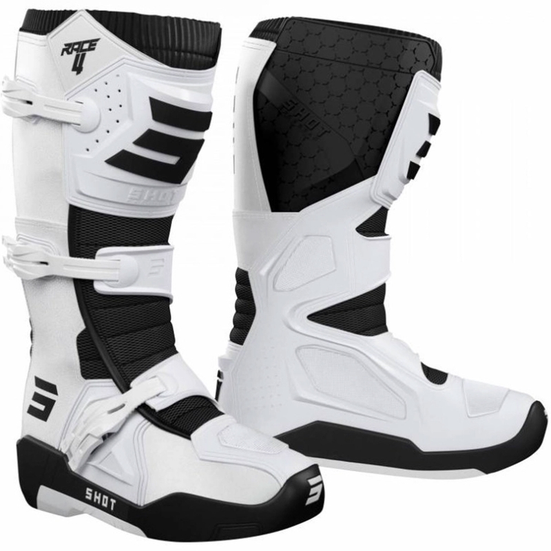 „Shot Race 4“ motokroso batai balti