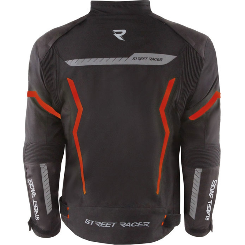 Street Racer Flex Air juoda/raudona motociklininko striukė